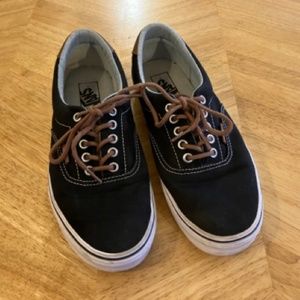Vans (C&L) Black/Acid Denim Men size 9 (Women size 10.5)